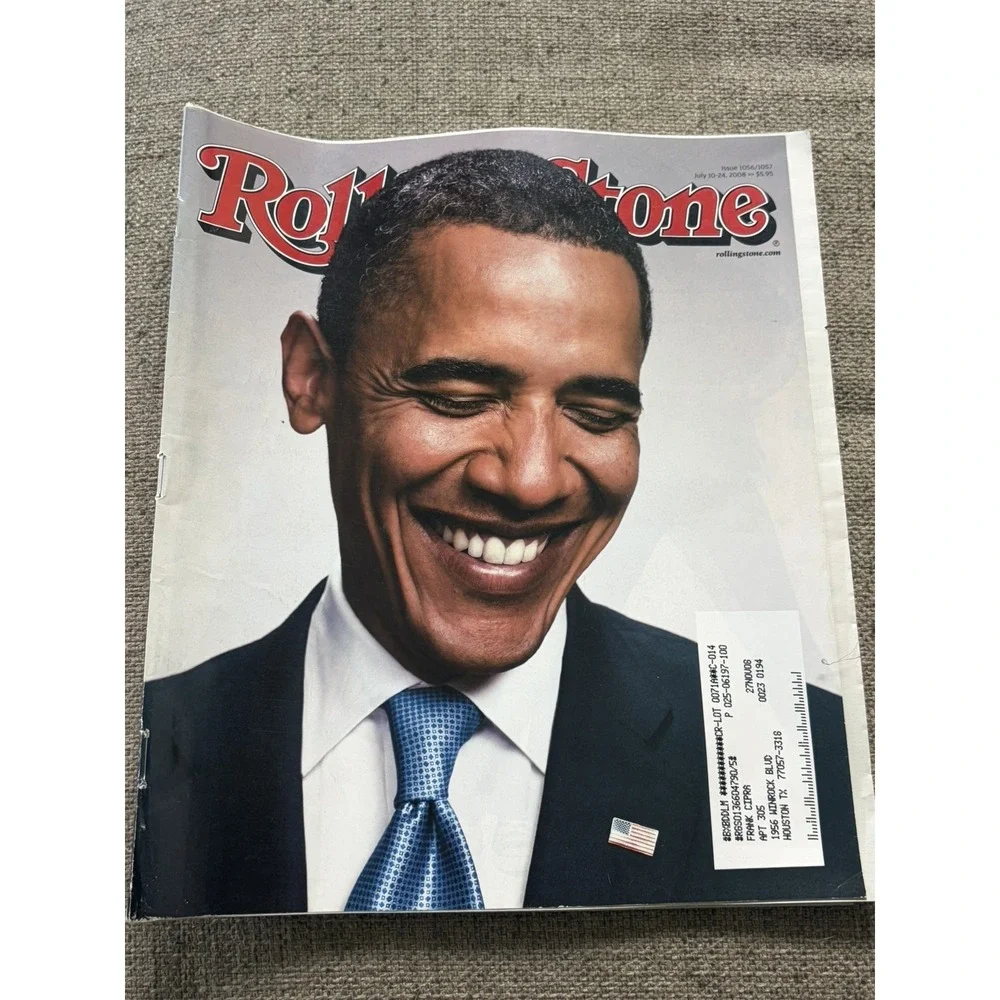 Lot of 3! Y2k Vintage Rolling Stone Barack Obama U.S. President Cover Story